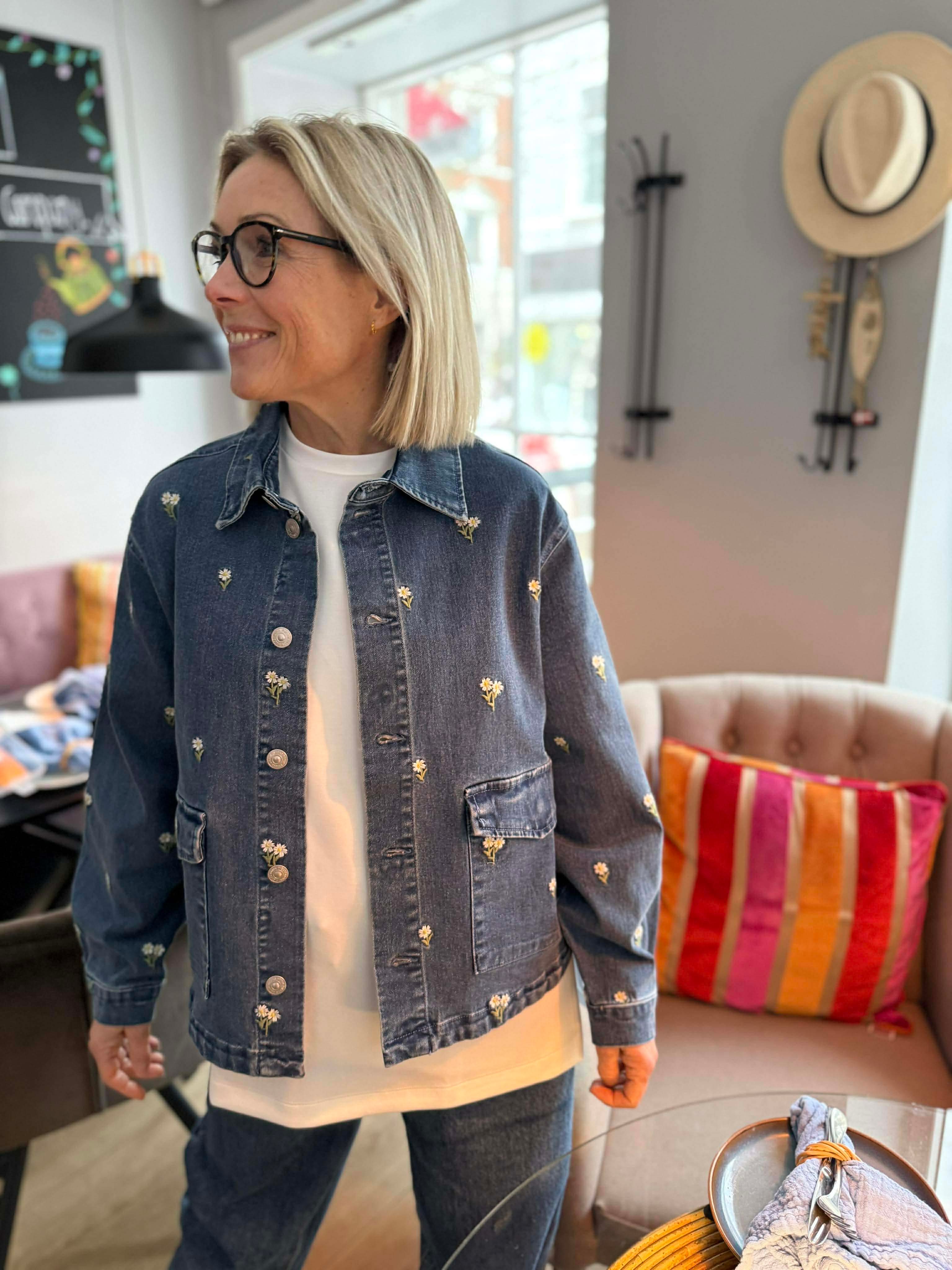 PCFLORA Denim Shirt - Medium Blue Denim